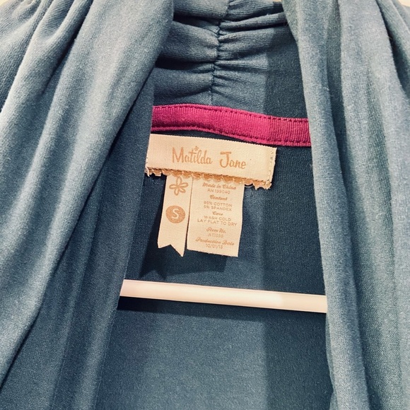 Matilda Jane Moody Cardigan Open Front Swing Top S - Picture 4 of 7